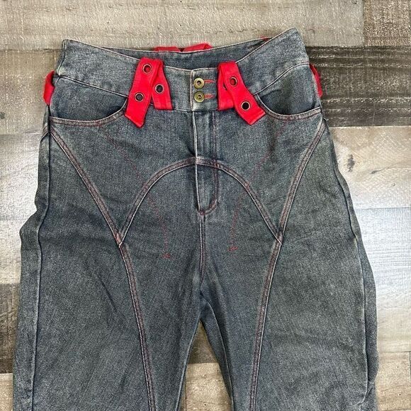 JFC.N.Punk Men’s Size XS Pants Grey Goth Alt Emo Raver Rock Casual Vintage - Picture 2 of 11